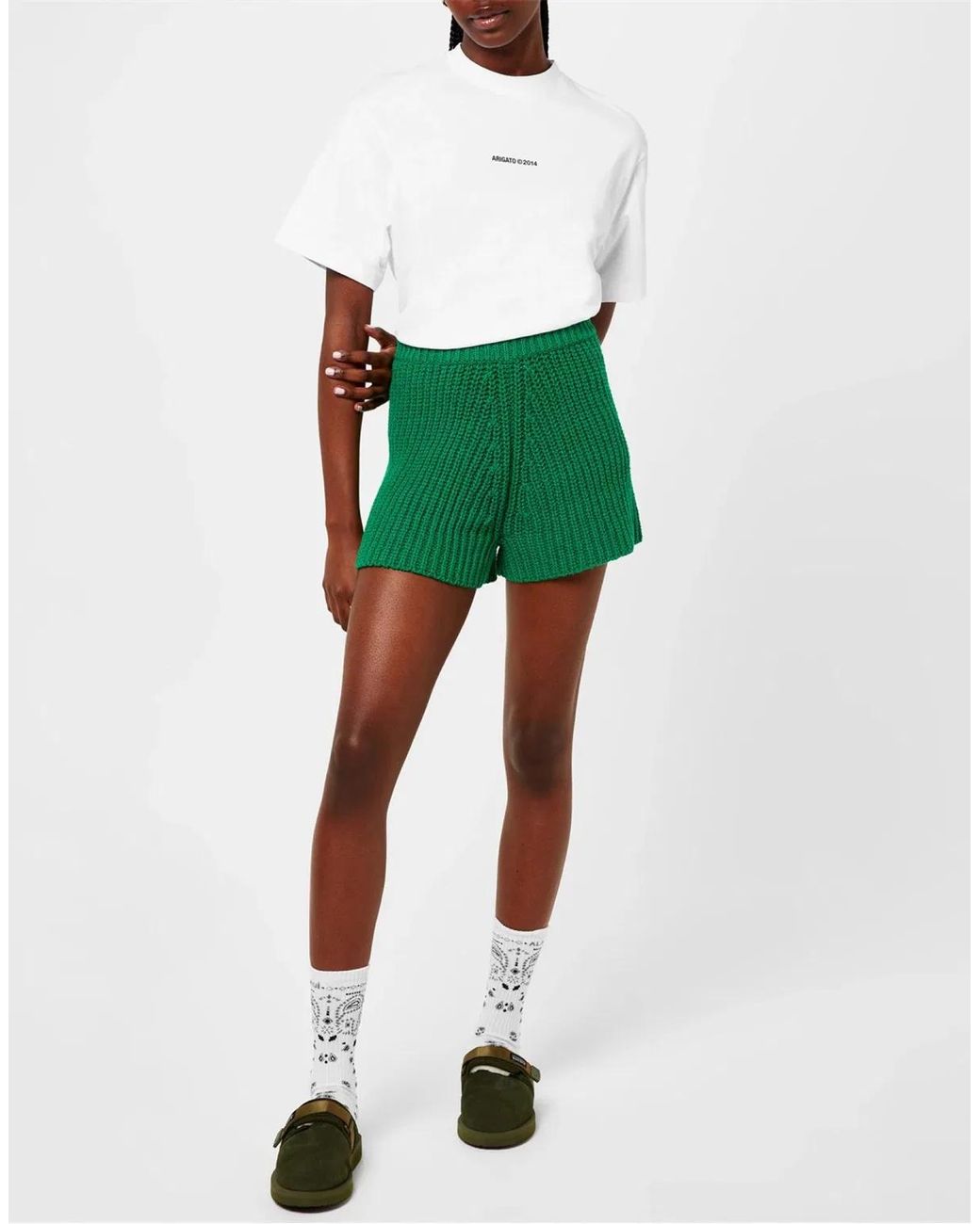 Suicoke Green Zavo-Mab Mules Sandals