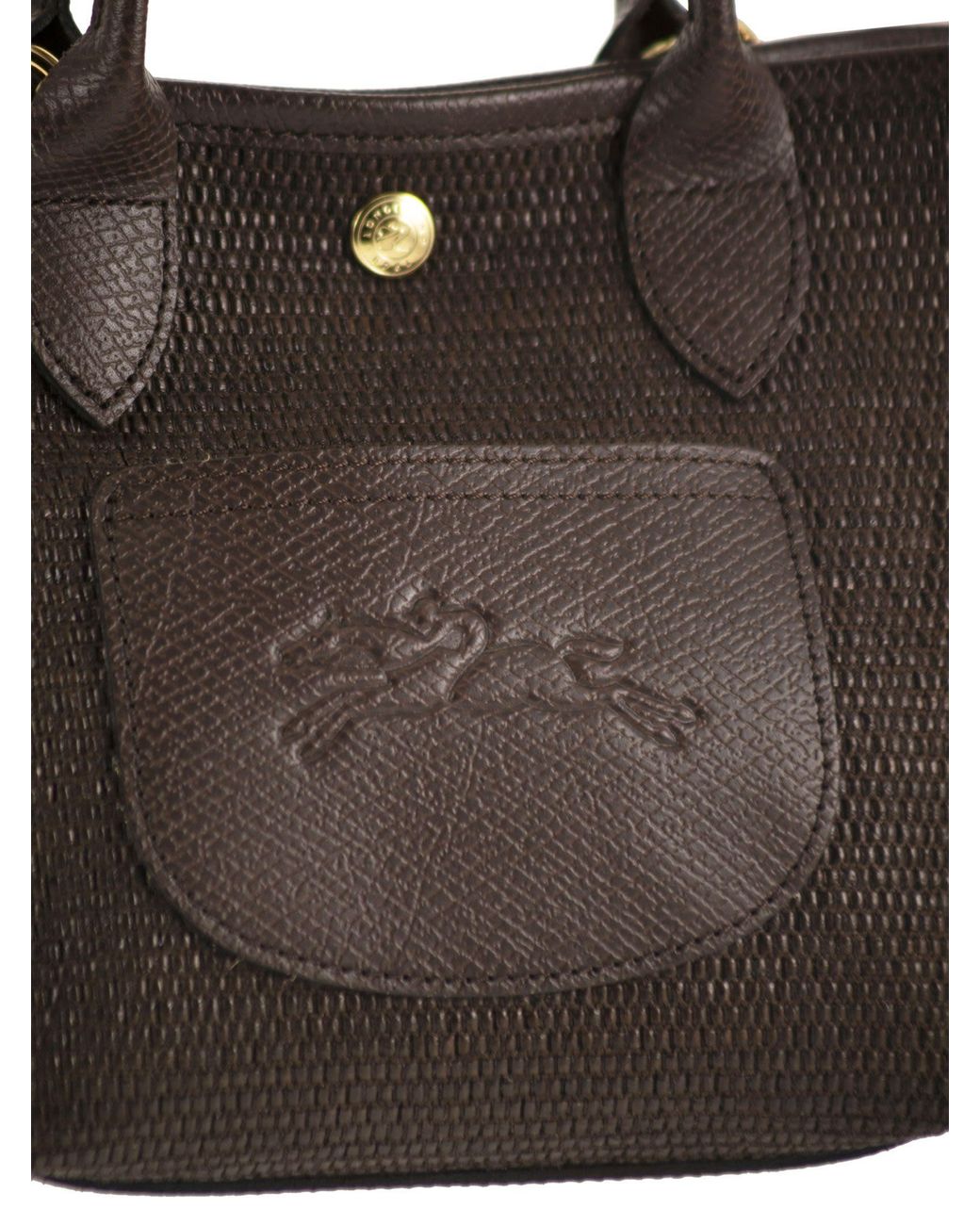 Longchamp Brown Le Panier Pliage Xs