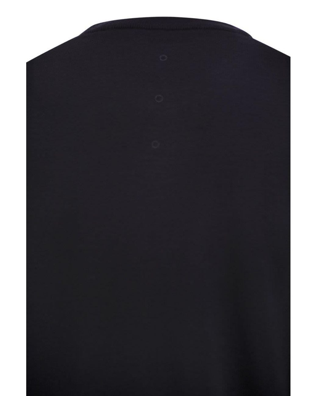 Premiata Blue Merino Wool Crew-Neck Jumper for men