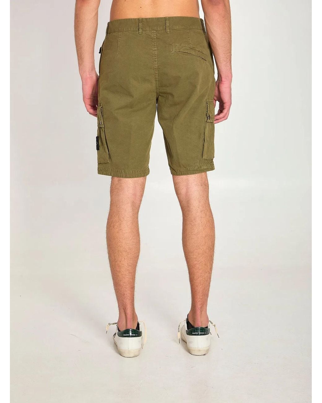 Stone Island Green Shorts for men
