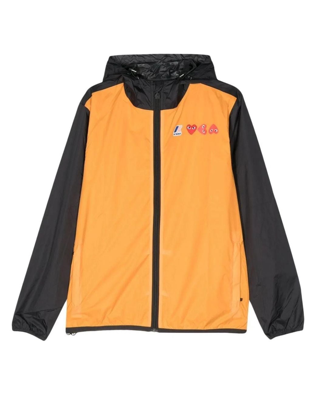 COMME DES GARÇONS PLAY Orange K-Way Jacket for men