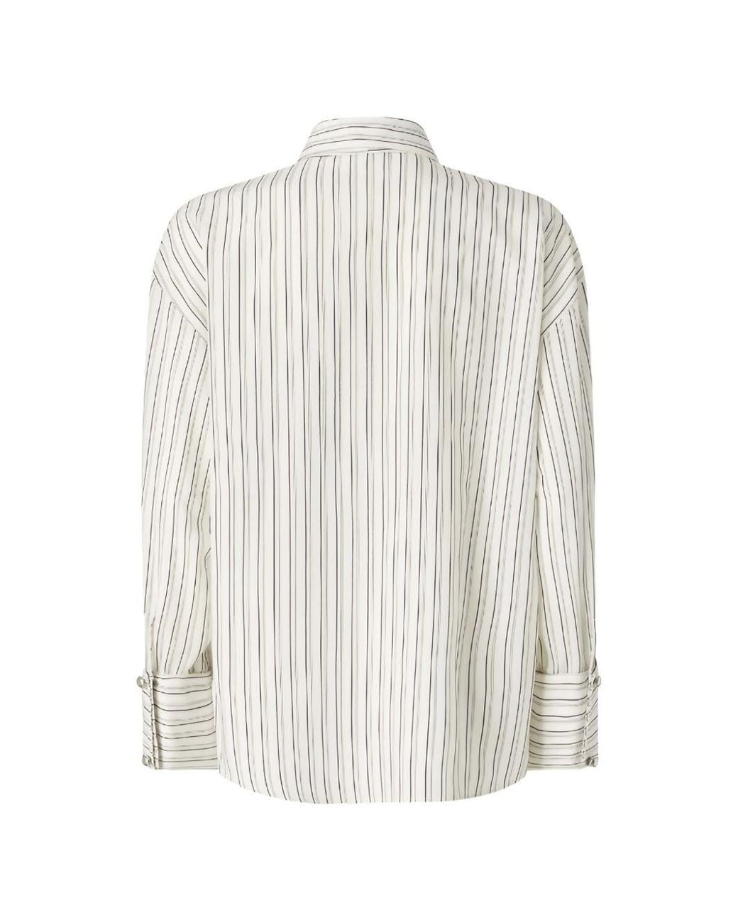 Pinko White Viscose Shirt