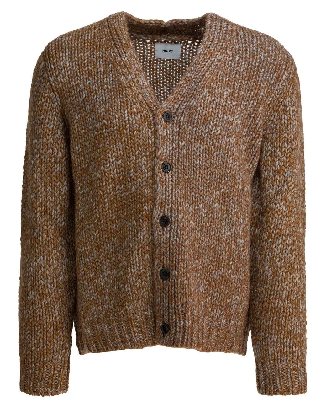 NN07 Brown Wool Alpaca Blend Knitwear for men