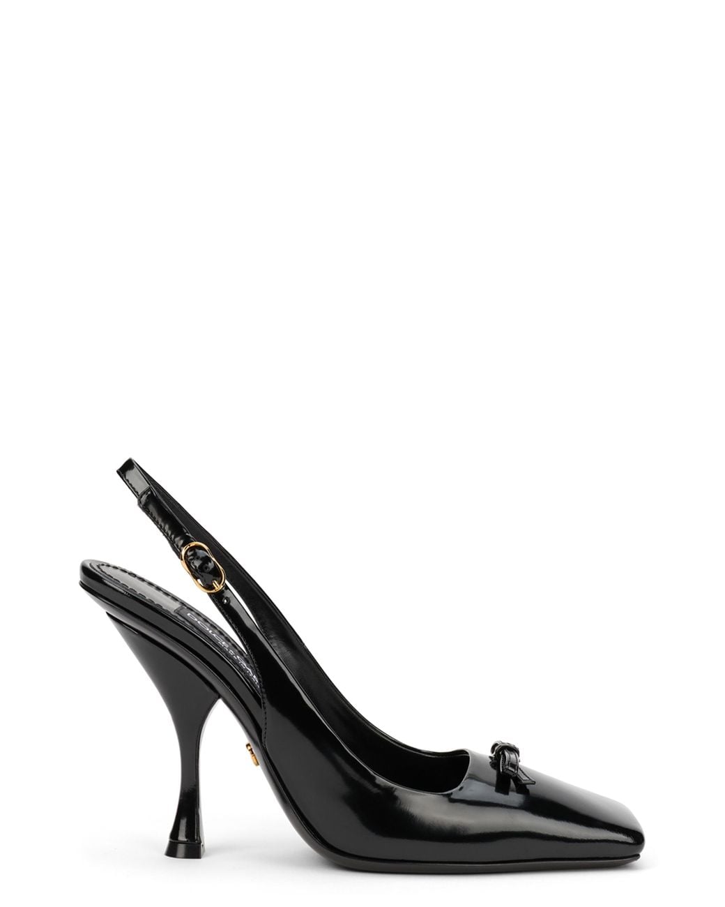 Dolce & Gabbana Black Dolce & Gabbana Varnished Slingback