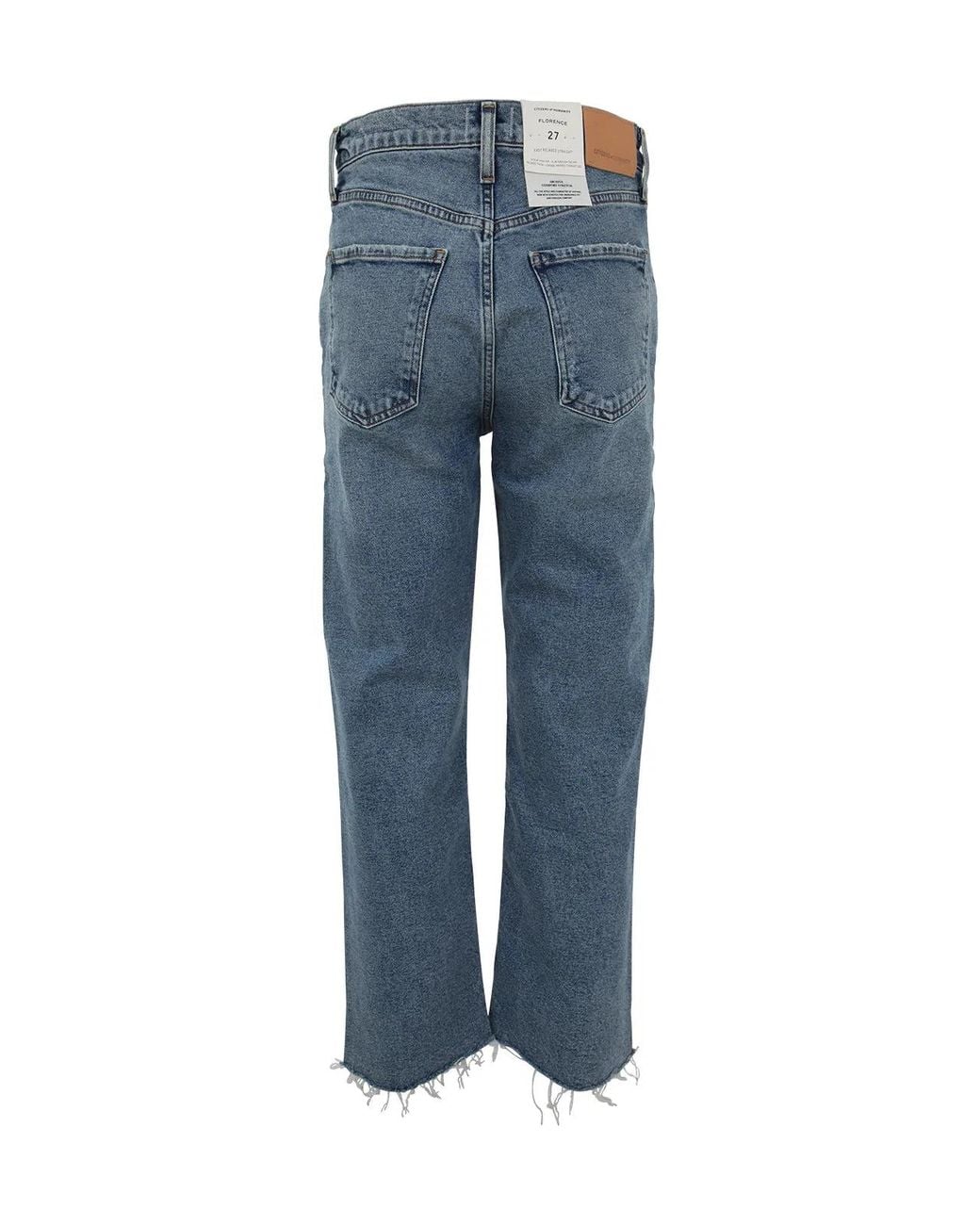 Citizens of Humanity Blue Florence Wide Straight Jeans