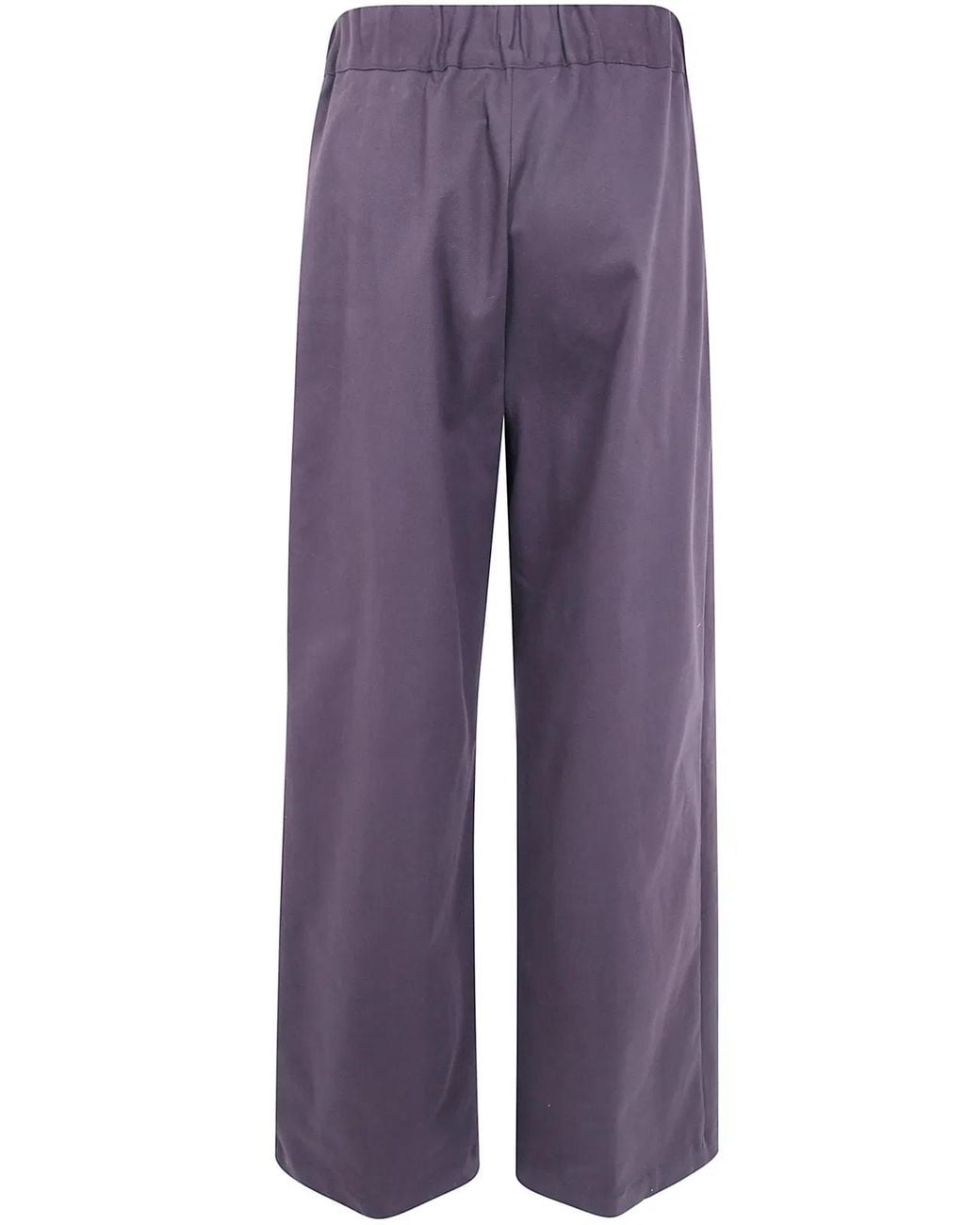 Semicouture Purple "Johnny" Wool Trousers