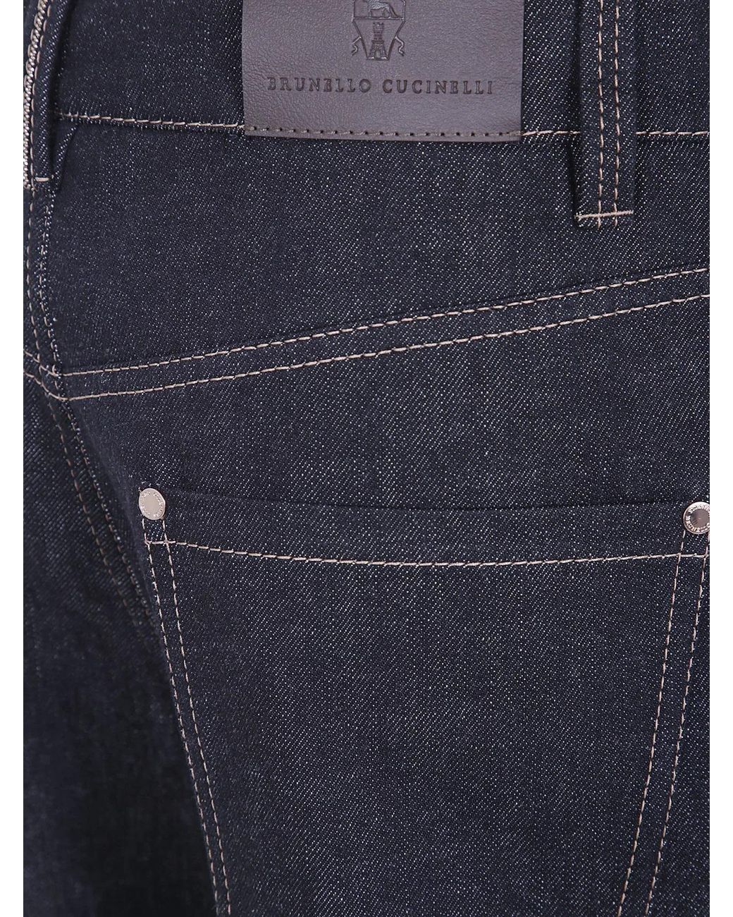 Brunello Cucinelli Blue Denim Pants