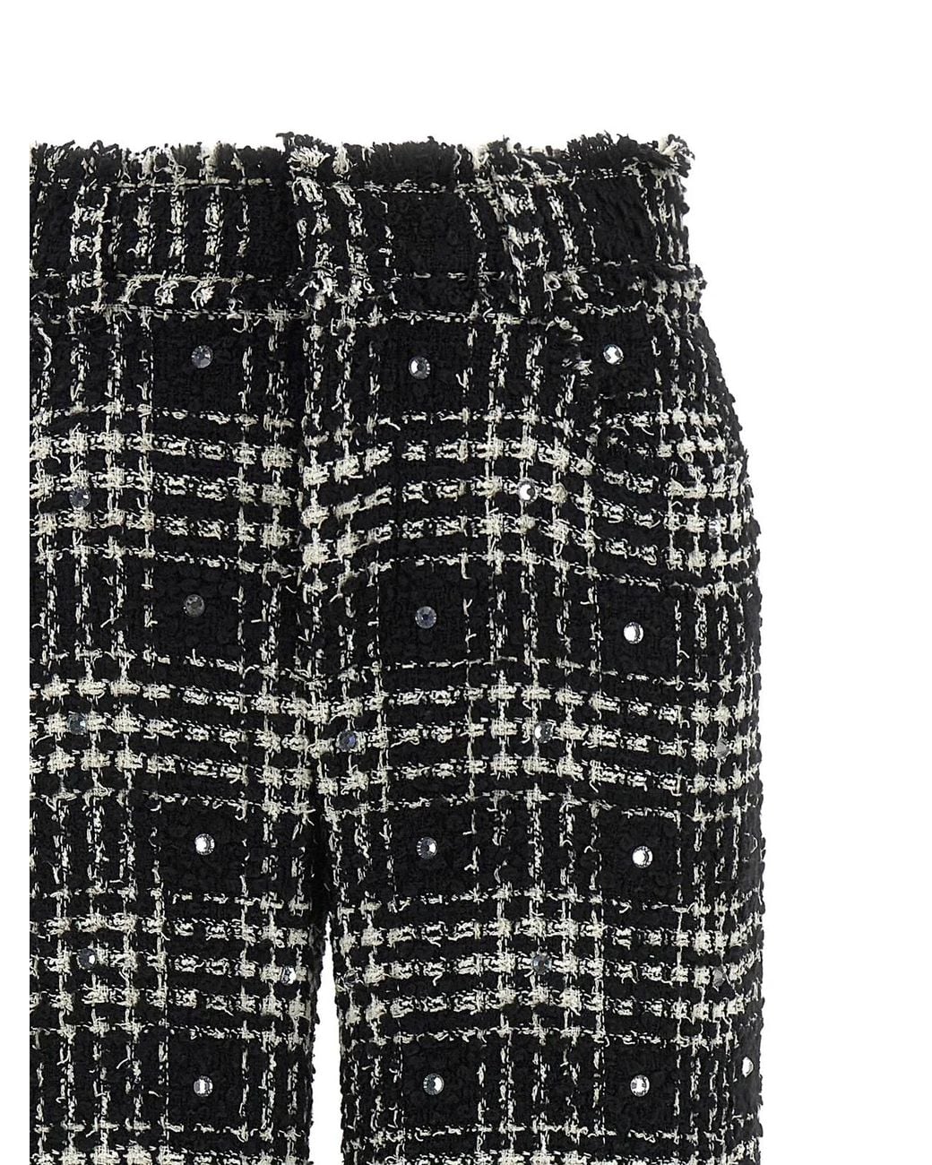 GIUSEPPE DI MORABITO Black Prince Of Wales Pants