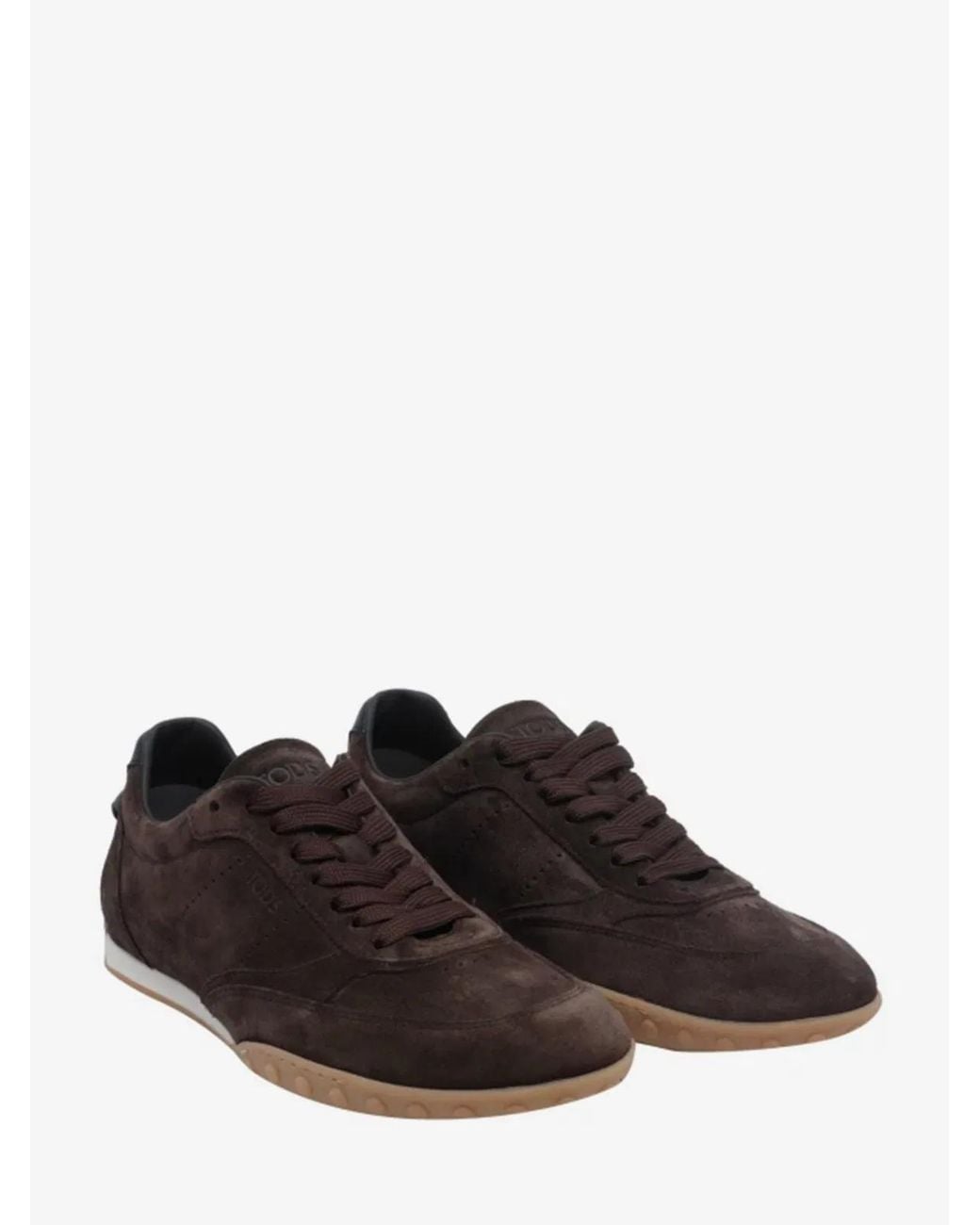 Tod's White Moor Suede Sneakers for men