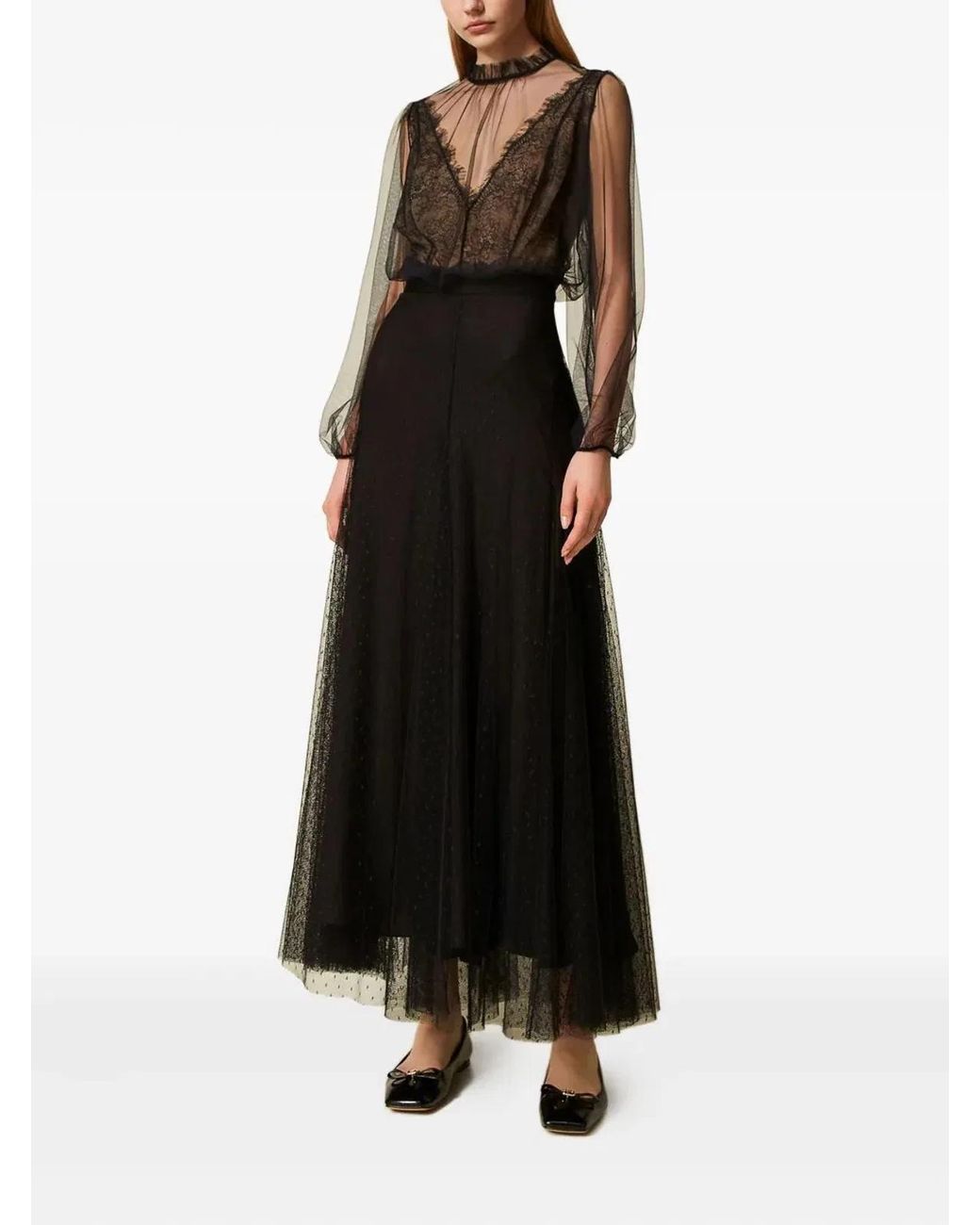 Twinset Black Long Skirt