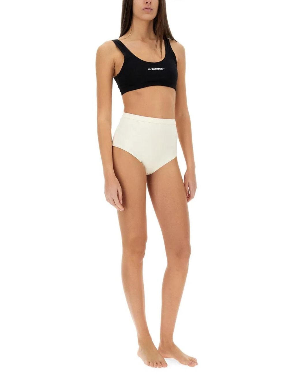 Jil Sander White Bottom Bikini