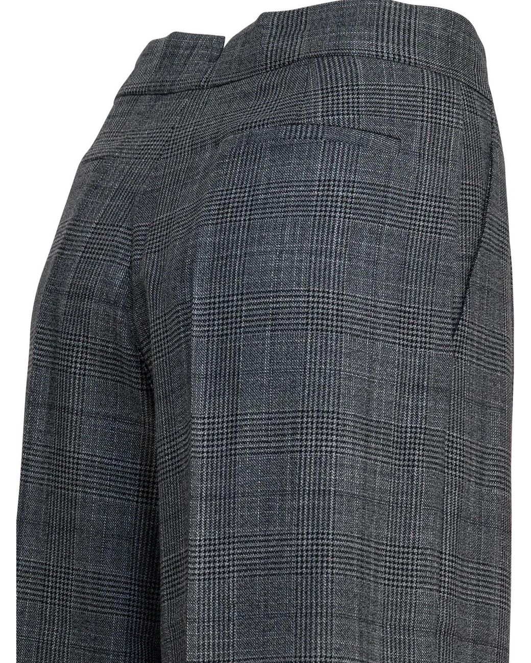 Sa Su Phi Gray Wool Silk Trousers