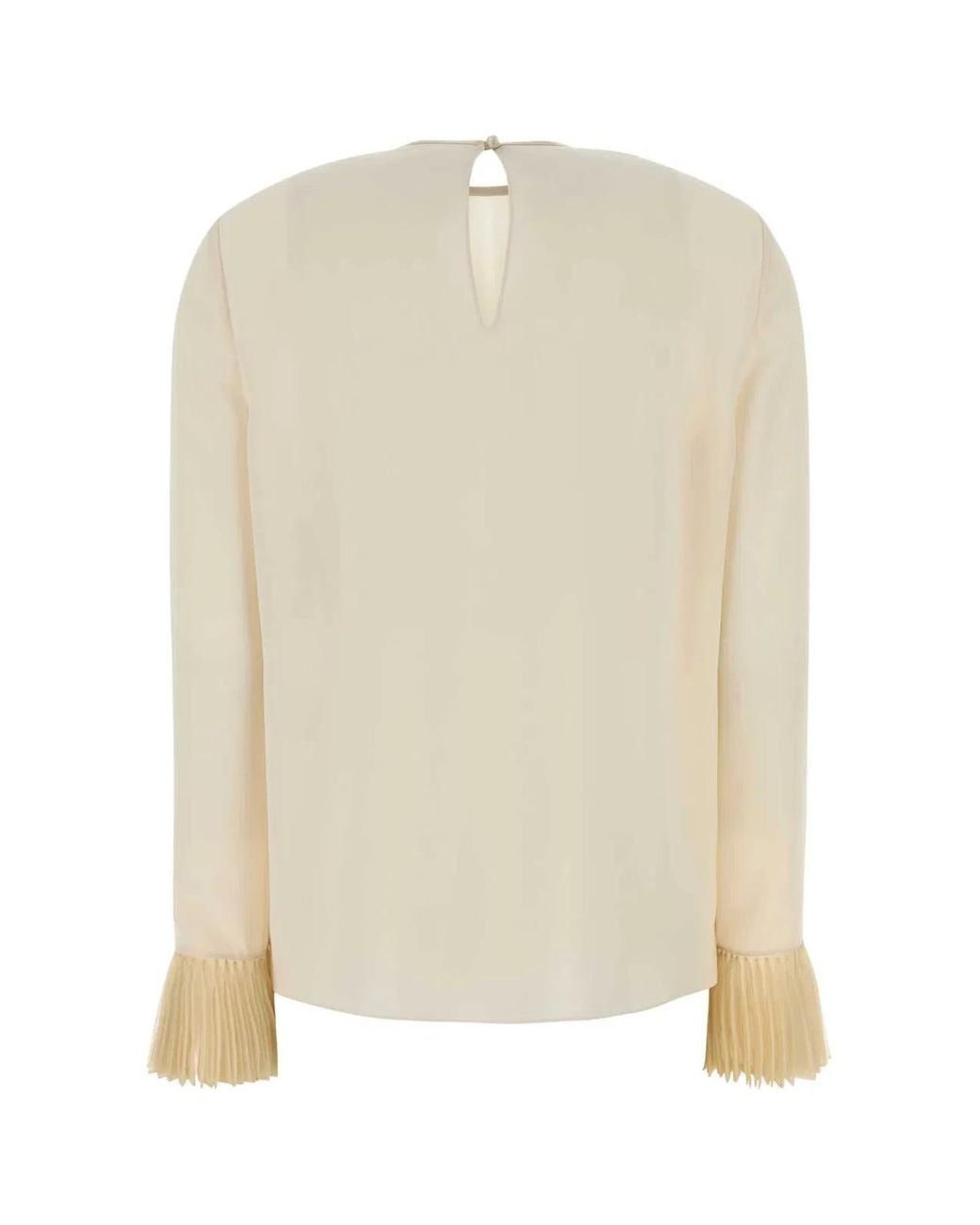 Valentino Garavani Natural Embroidered Top