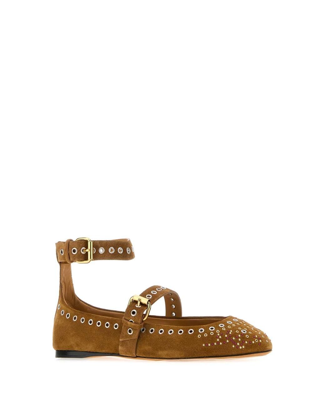 Isabel Marant Brown Yzla Suede Ballerinas