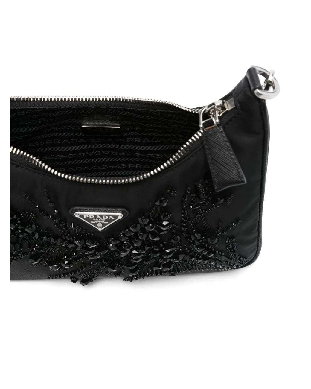 Prada Black Econyl Detachable Straps