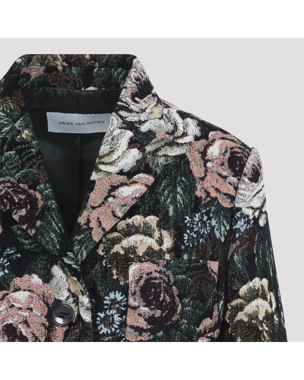 Dries Van Noten Black Brea Jacquard Jacket