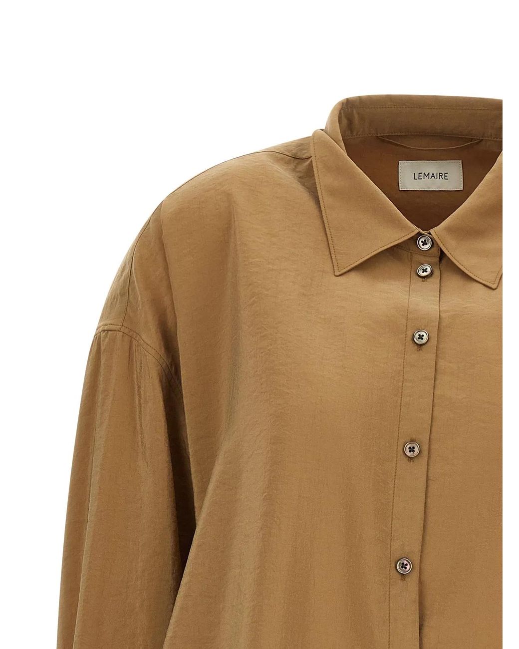 Lemaire Brown 'Twisted' Shirt