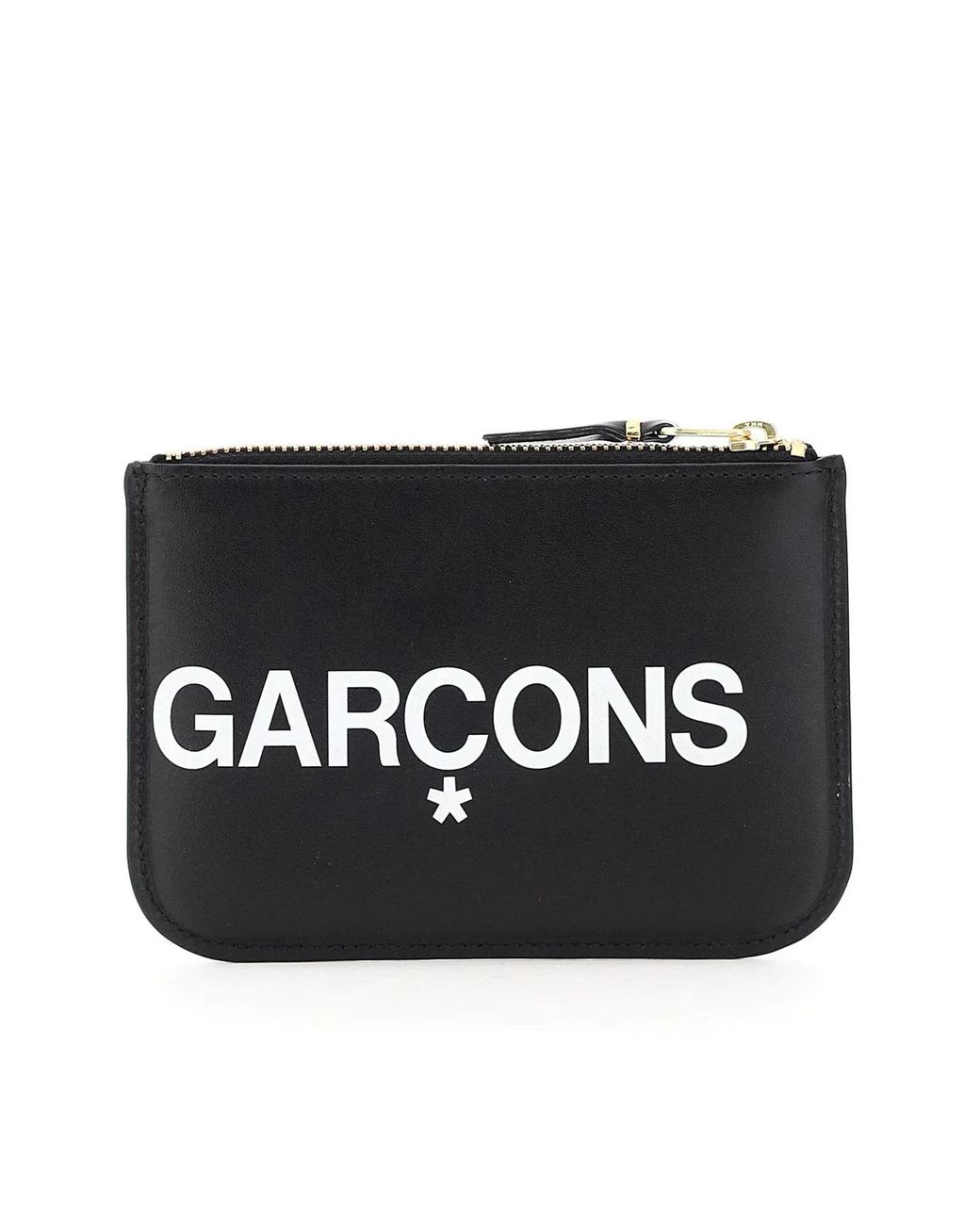 Comme des Garçons Black Wallet Logo Detail Leather Pouch for men