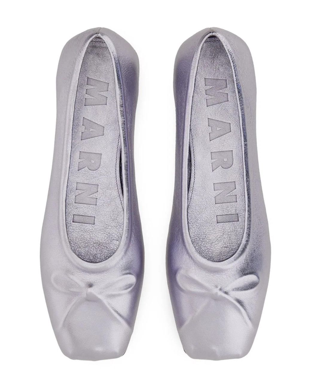Marni White Little Bow Ballerina