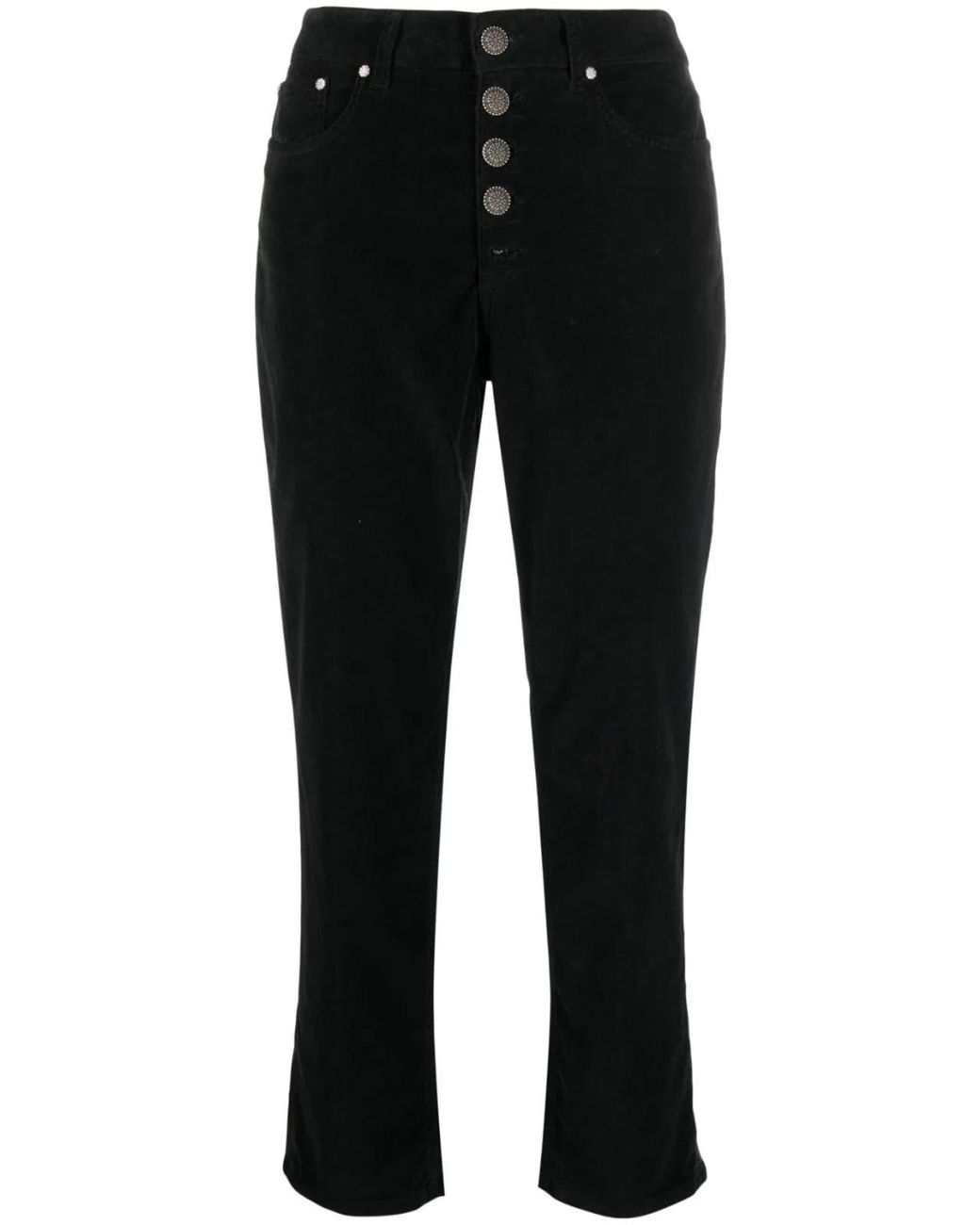 Dondup Black Koons Loose Fit Jeans