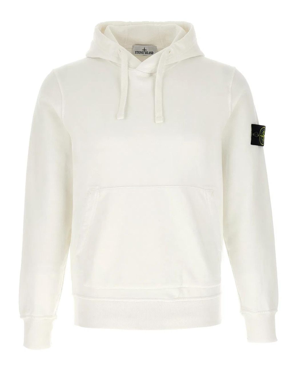 Stone Island White '6100062' Hoodie for men