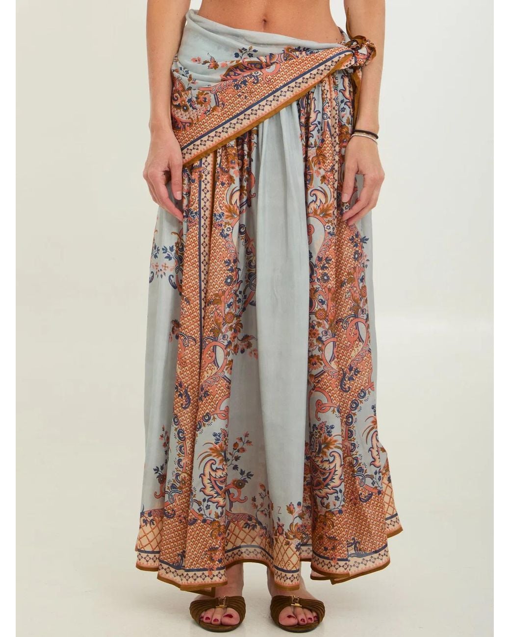 Zimmermann Multicolor Mahon Waisted Maxi Dress