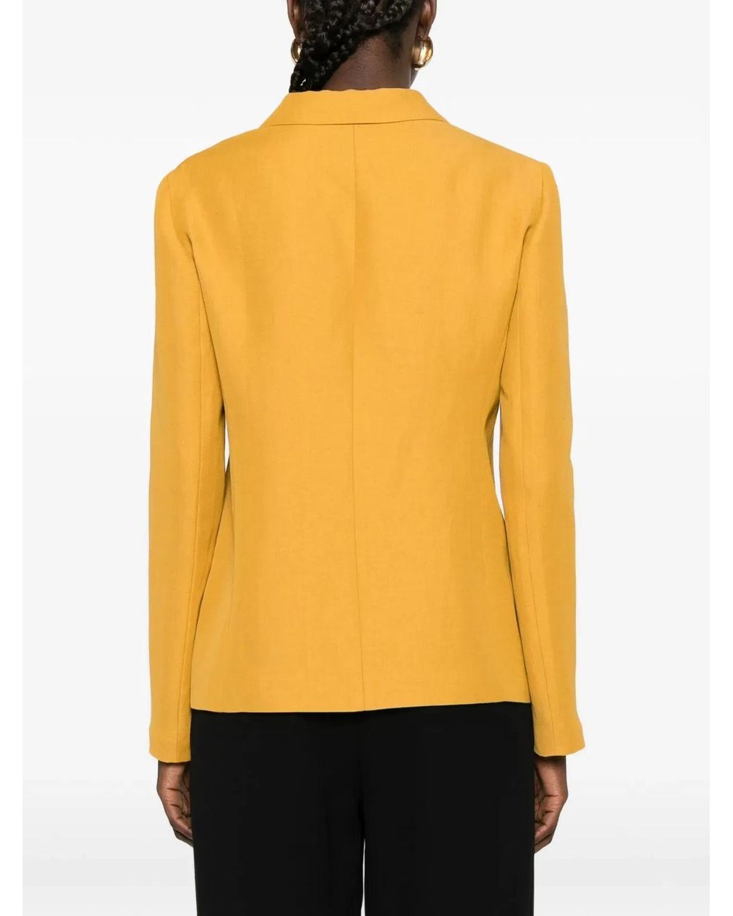Fabiana Filippi Yellow Viscose Linen Jacket