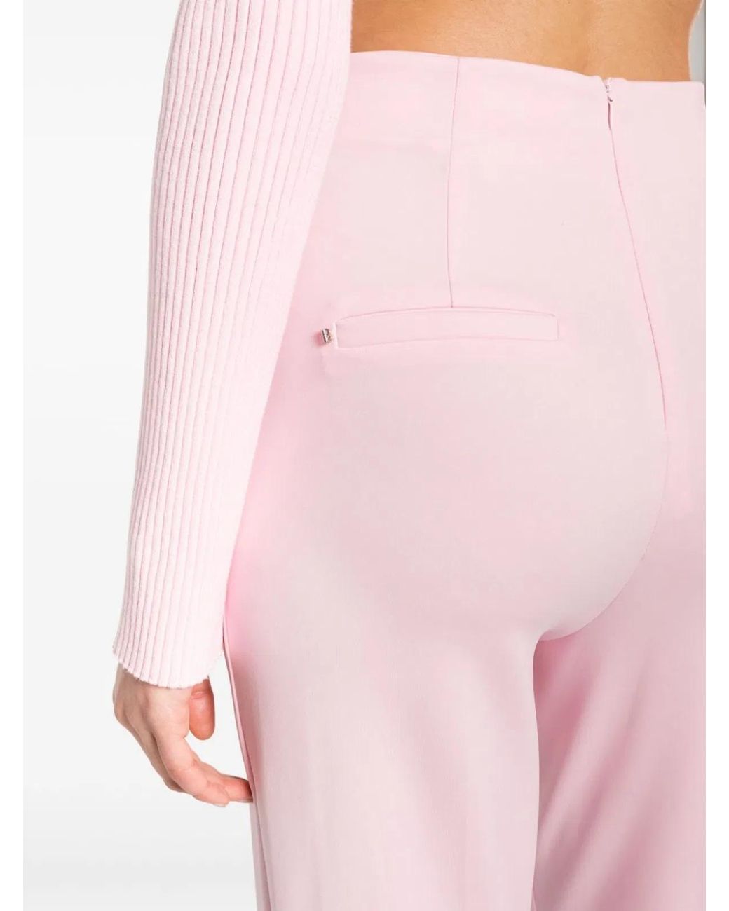 Max Mara Pink High-Waisted Trousers