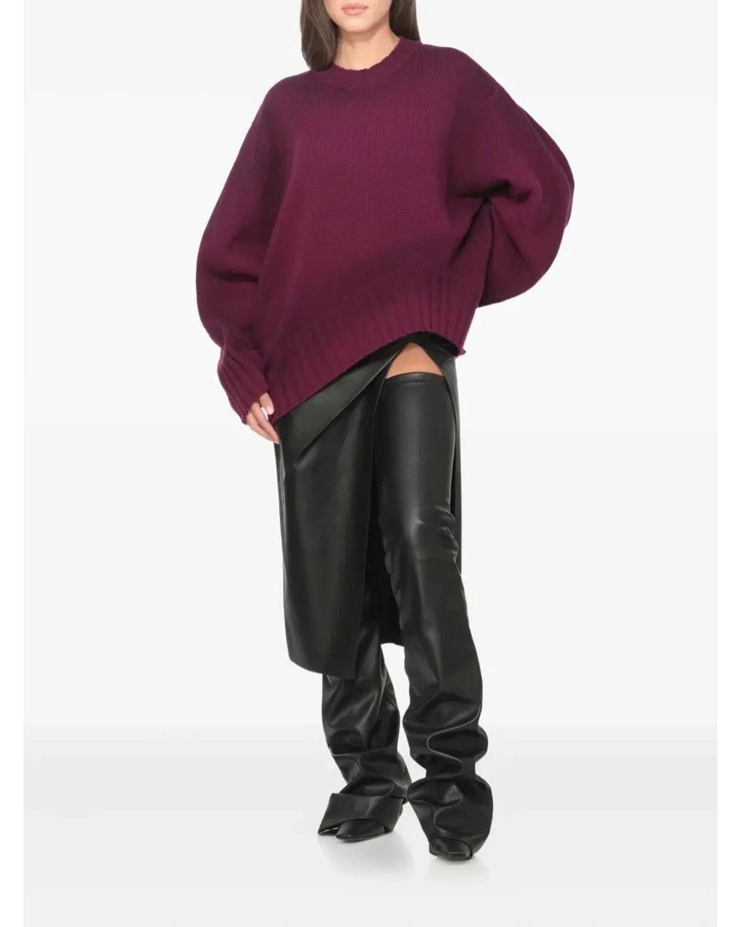The Attico Purple Sweater