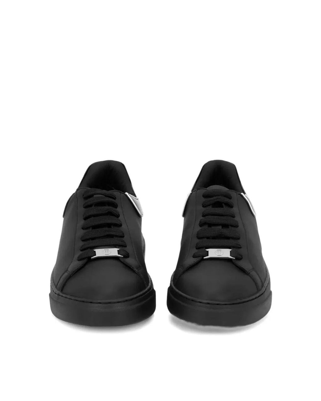 Philipp Plein Black Big Bang Runner Logo Sneakers for men