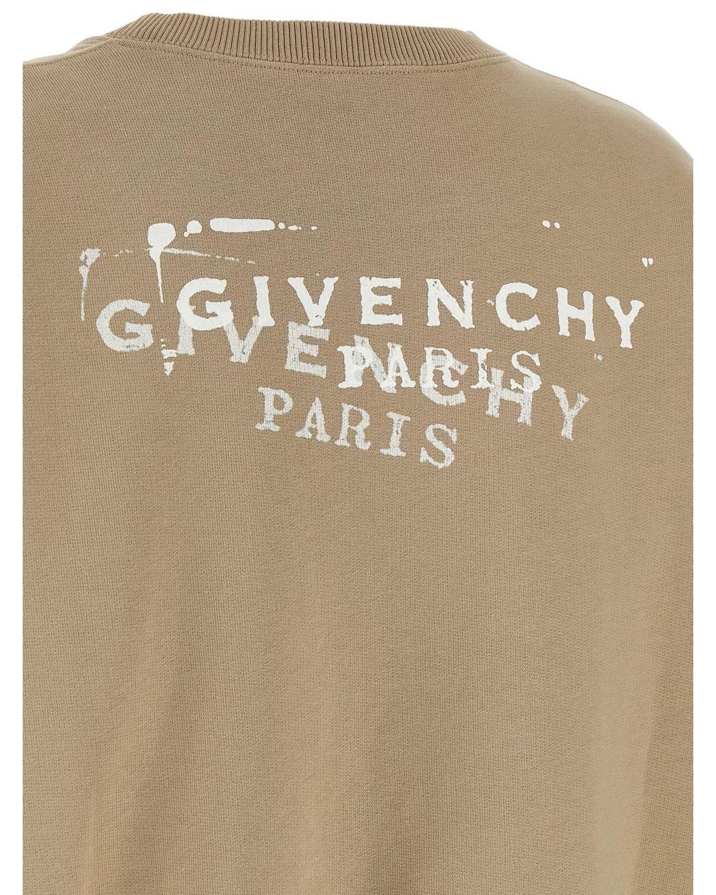 Givenchy Natural 'Logo Stamp' Sweatshirt