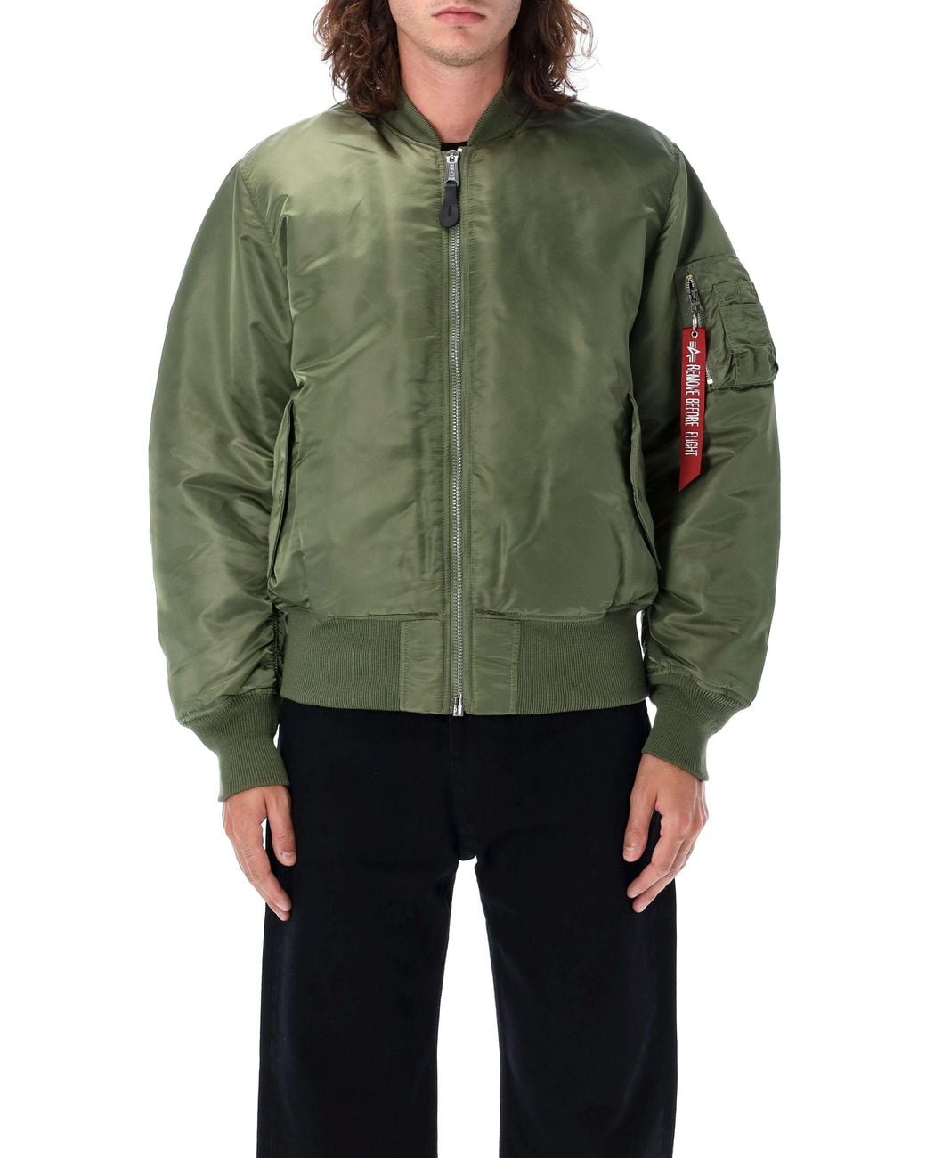 Alpha Industries Green Ma-1 Heritage Bomber Jacket for men