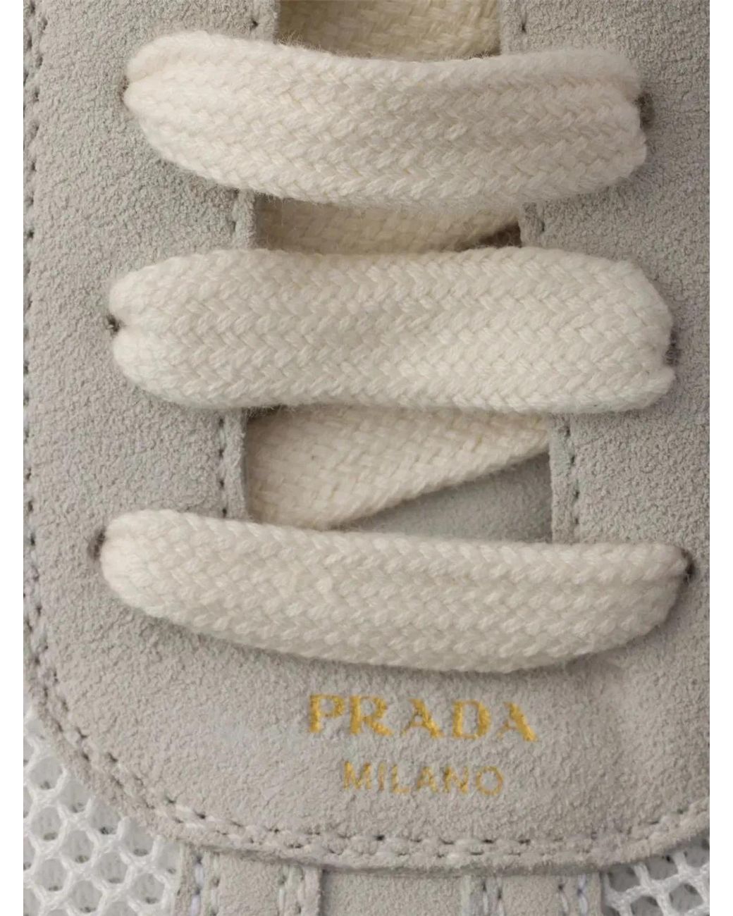 Prada White Montecarlo Sneakers