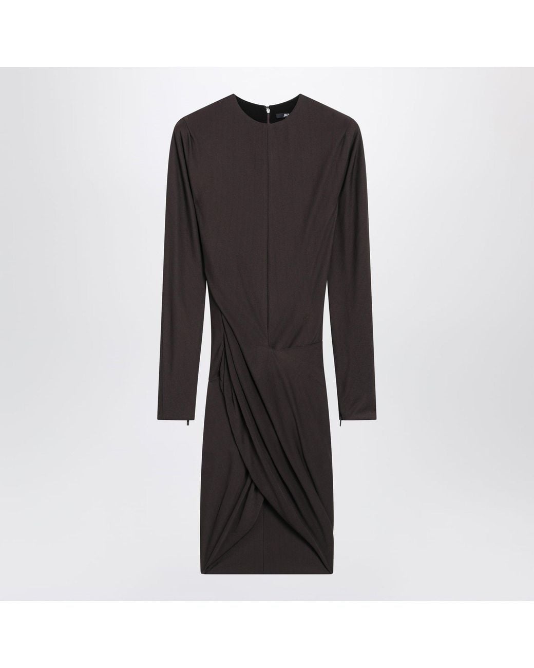 Jacquemus Black Draped Mini Dress