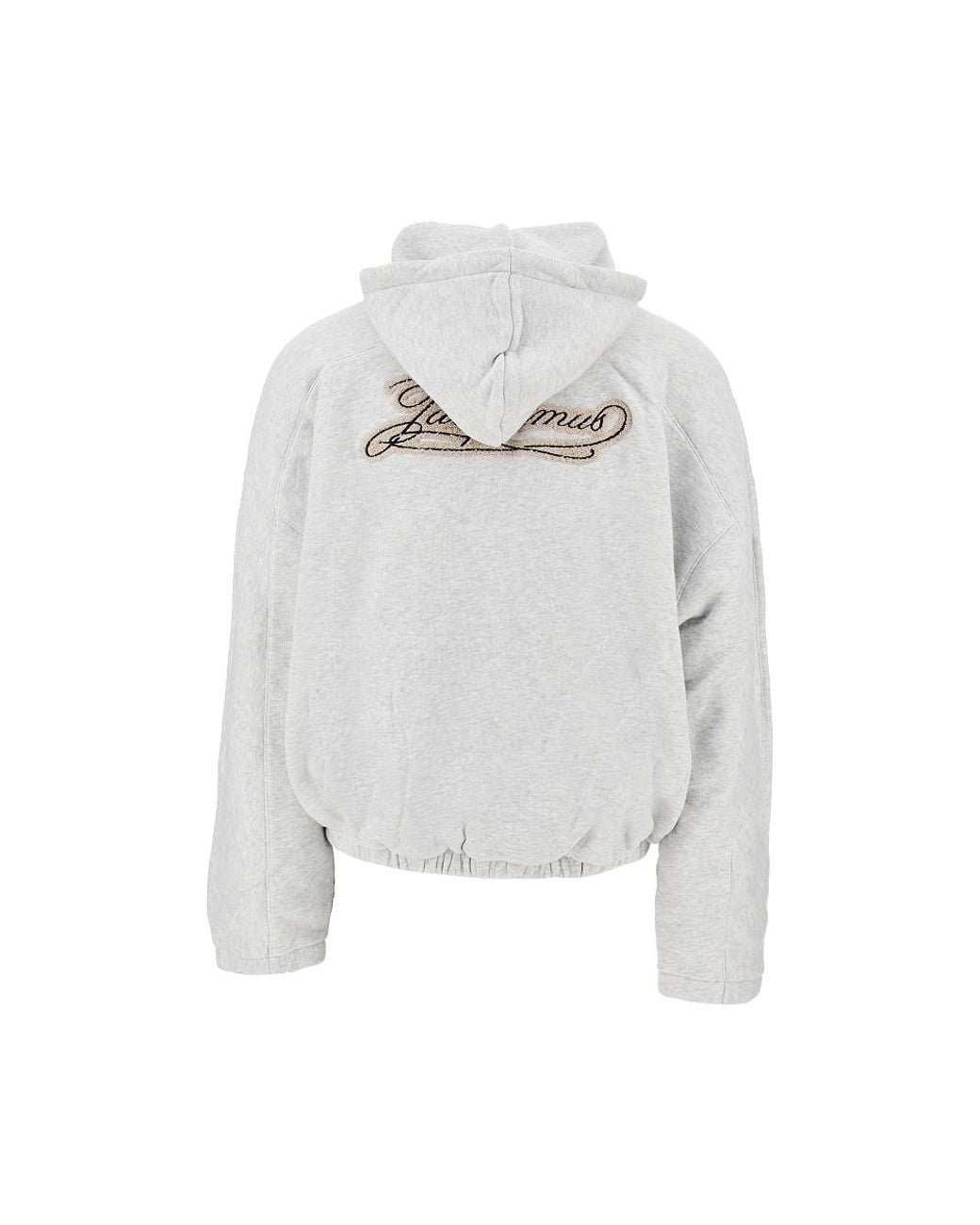 Jacquemus Gray Torneo Full-Zip Hoodie for men