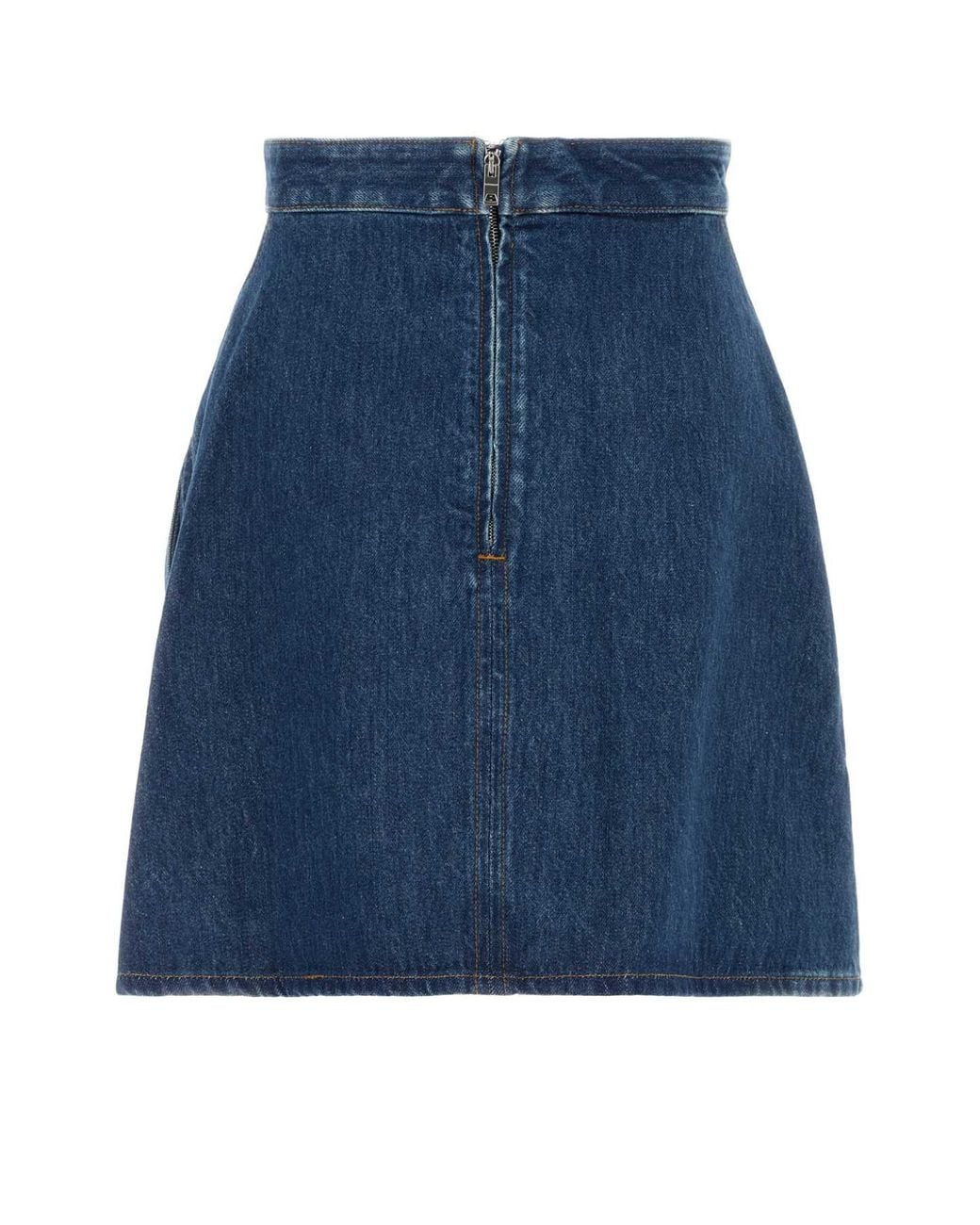 Givenchy Blue Mini Cocoon Denim Skirt