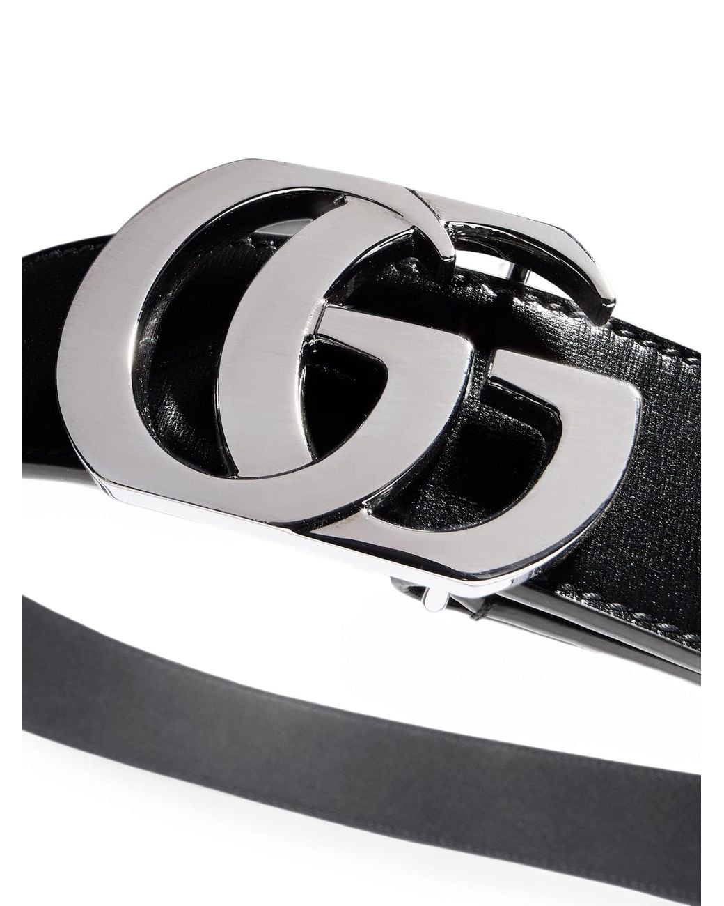 Gucci White 35Mm Cornelius Baby Leather Belt for men