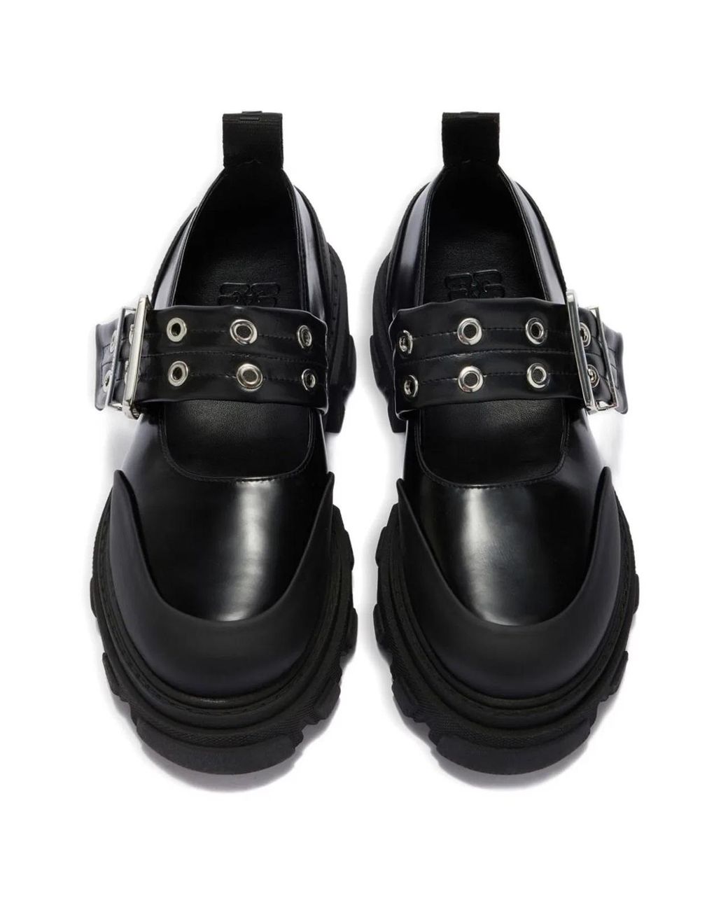 Ganni Black Cleated Ballets