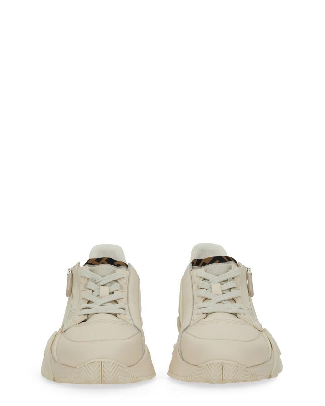 Fendi White Fendi Flow Sneakers