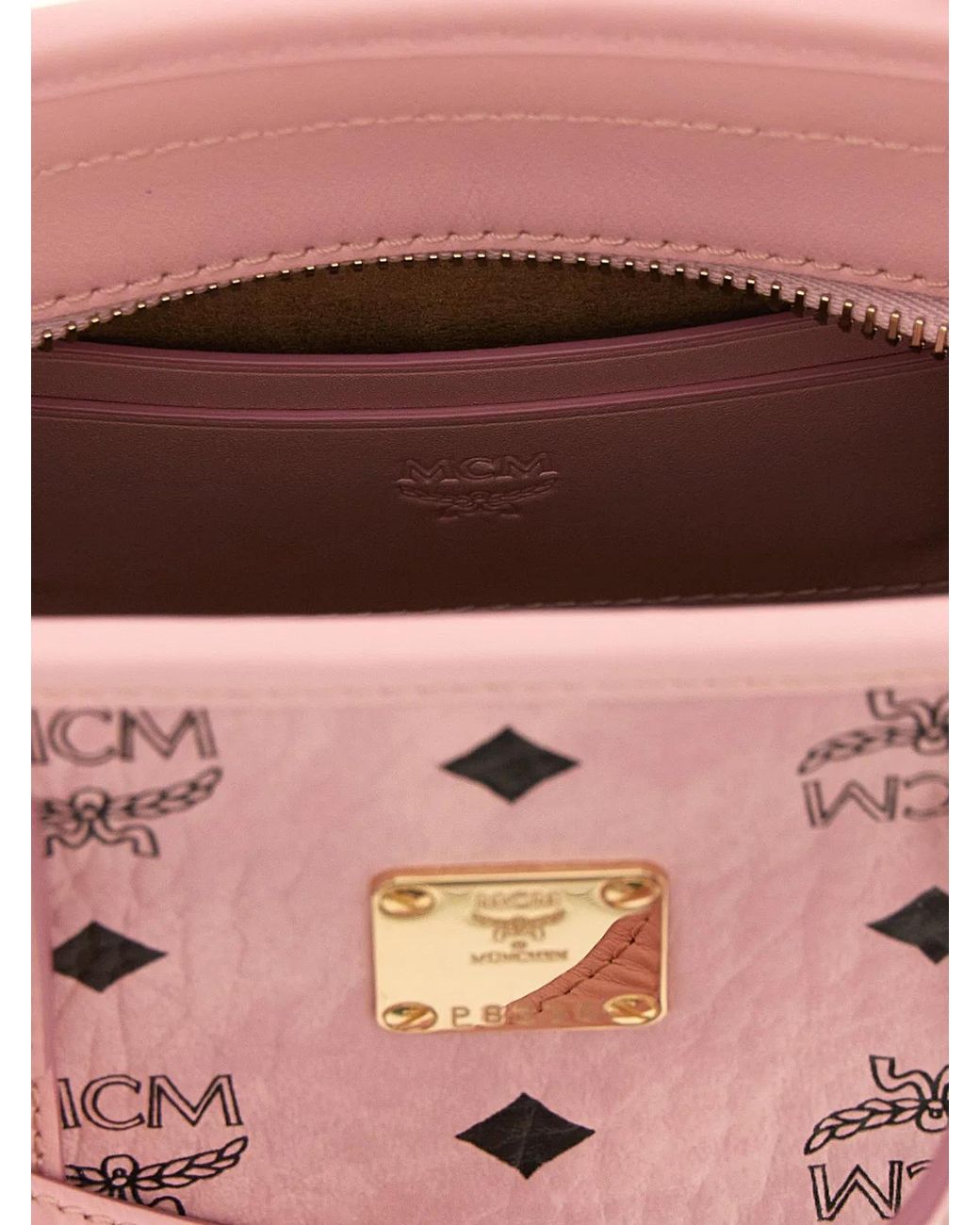 MCM Pink 'Toni' X-Mini Shopping Bag