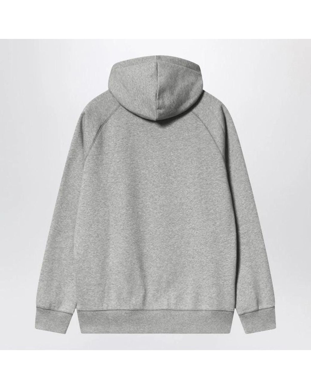 Carhartt Gray Heather/ Hooded Chase Sweatshirt for men