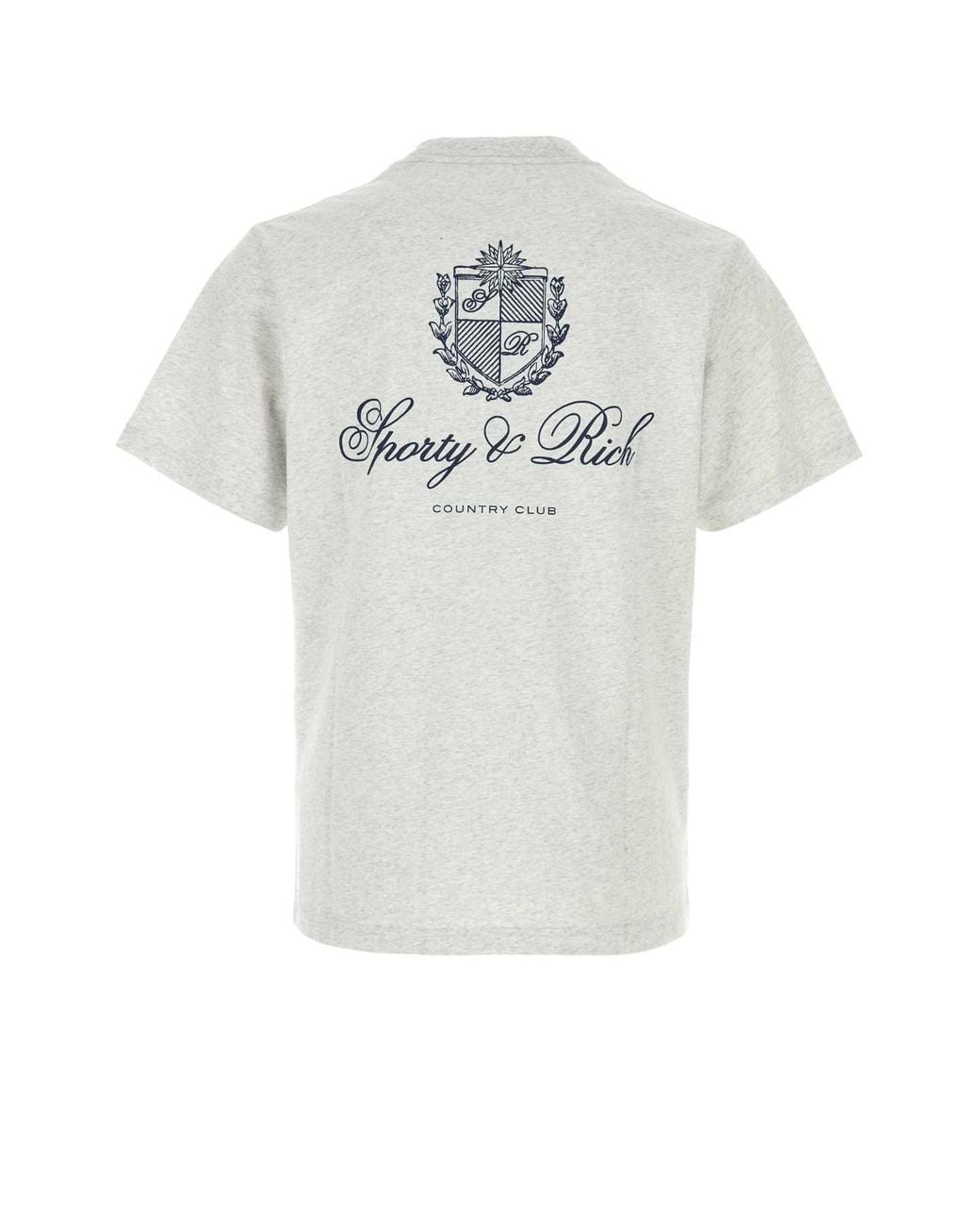 Sporty & Rich White Sporty & Rich Club Script Tshirt for men