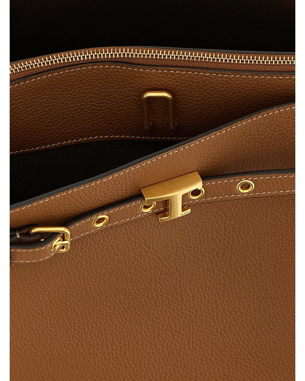 Tod's Brown 'T Signature' Handbag