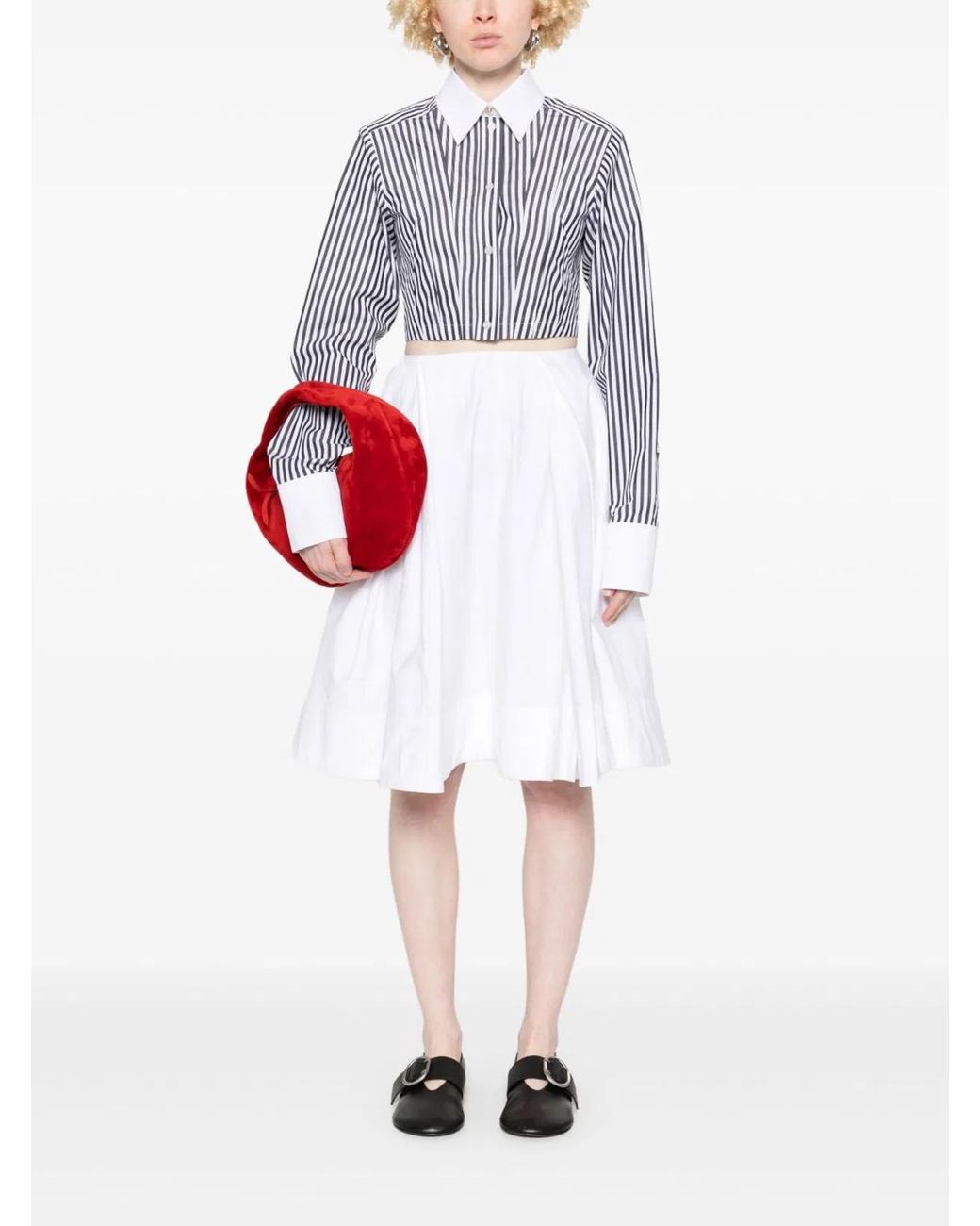 Max Mara White Striped Shirt
