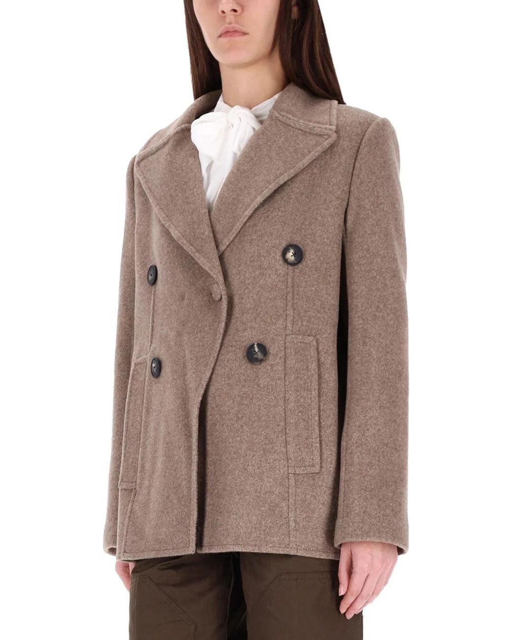 Tory Burch Brown Wide Twill Jacket