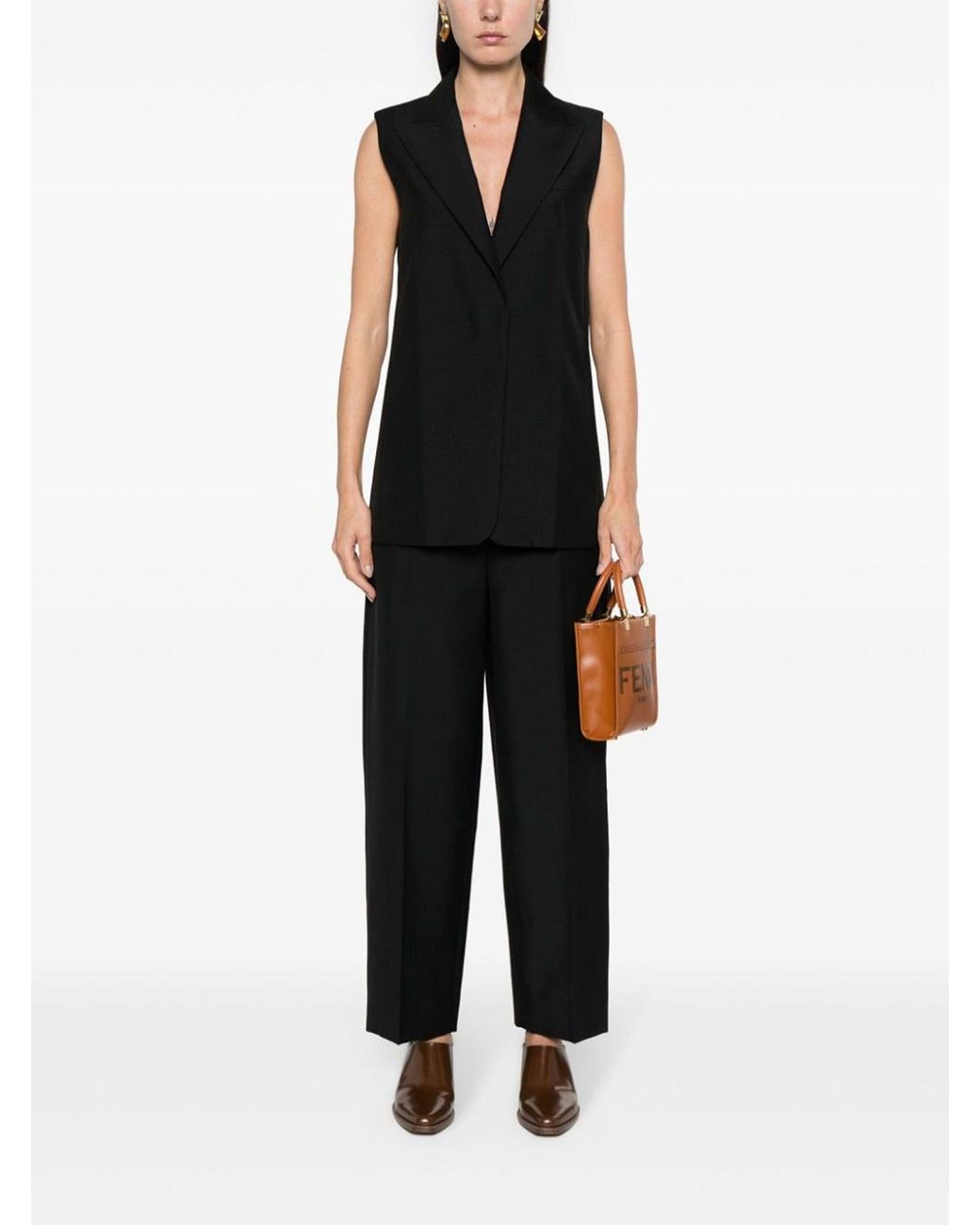 Fendi Black Pants & Shorts