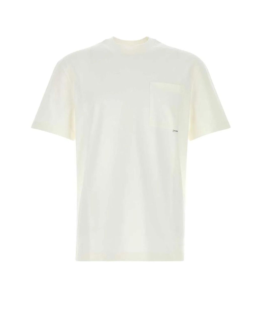 Jil Sander White Crew Neck T-Shirt for men
