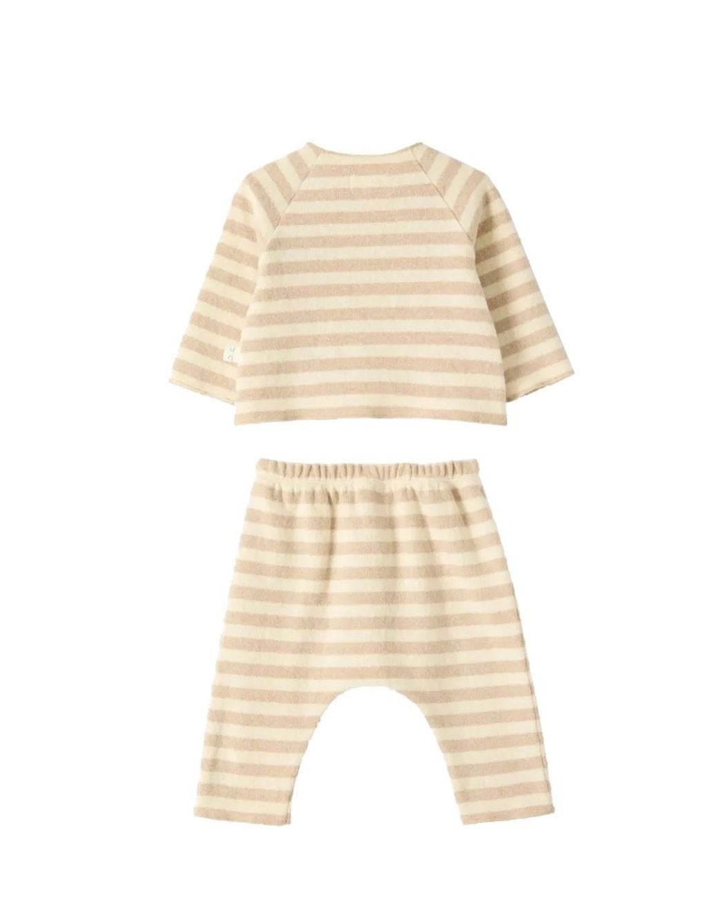 Teddy & Minou Natural Teddy & Minou Pants Set With Sweatshirt