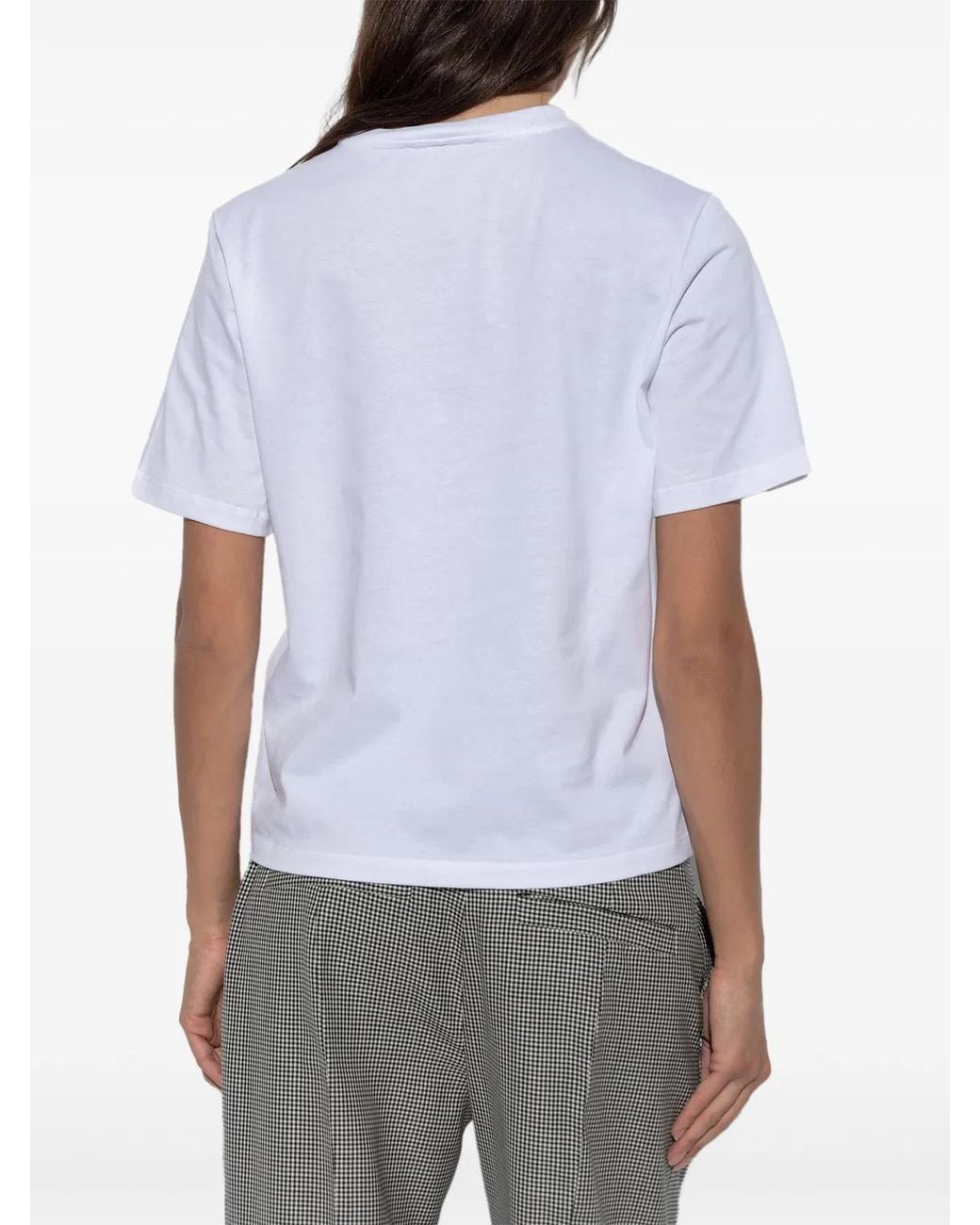 Versace Blue Bead-Embellished Logo T-Shirt