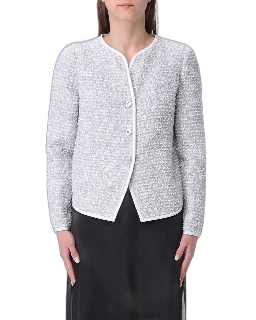 Emporio Armani Gray Wool Blend Jacket